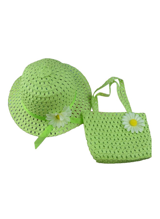 Bluelans Little Princess Hat And Bag Set Green