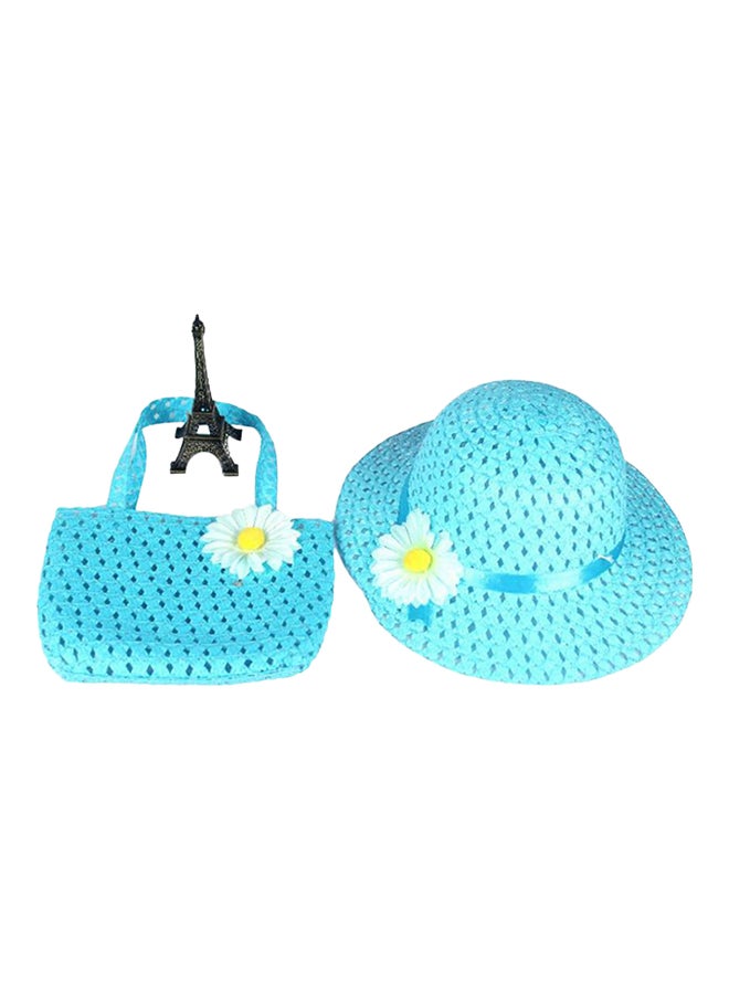 Bluelans Little Princess Hat And Bag Set Light Blue