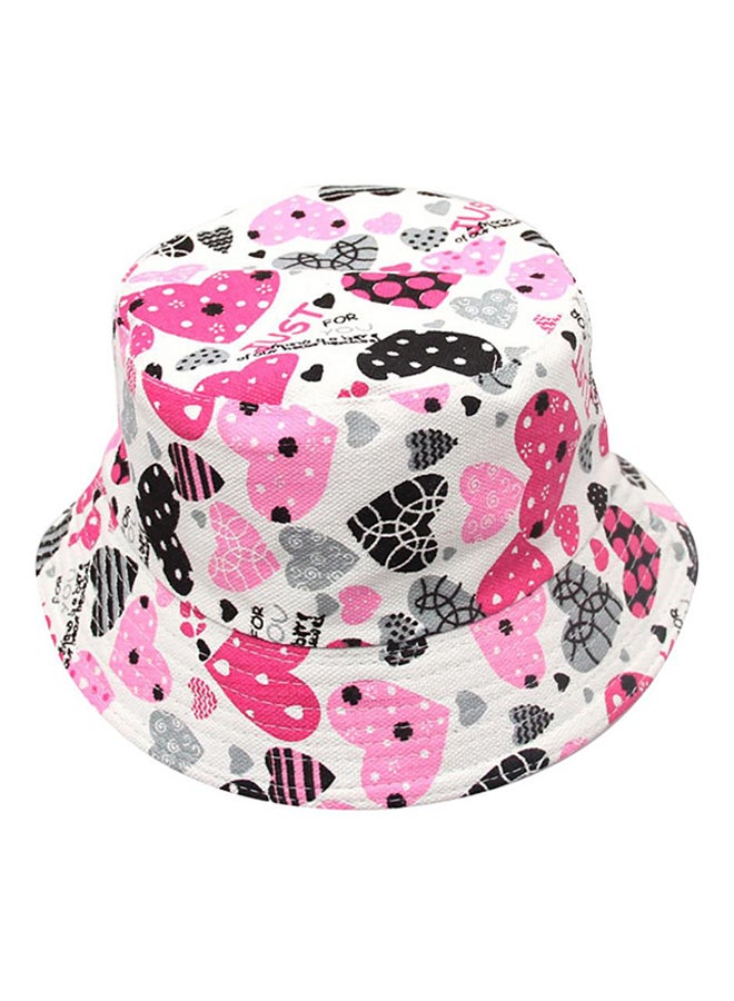 Bluelans Printed Summer Hat Pink/White/Black  - Image 1