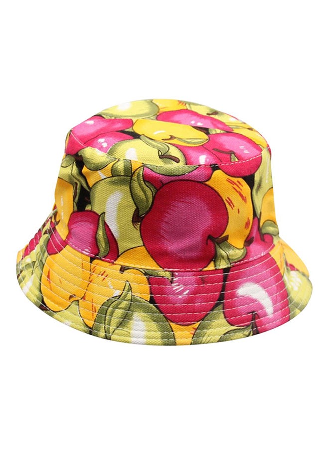 Bluelans Printed Summer Hat Yellow/Red/Green 