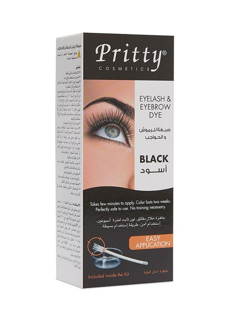Eyelash And Eyebrow Dye Kit Black