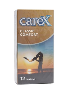 careX 12-Piece Classic Comfort Condom 