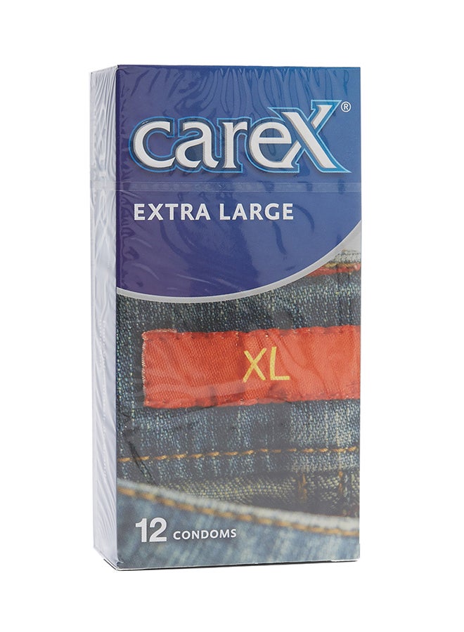 careX 12-Piece Extra Large Condom