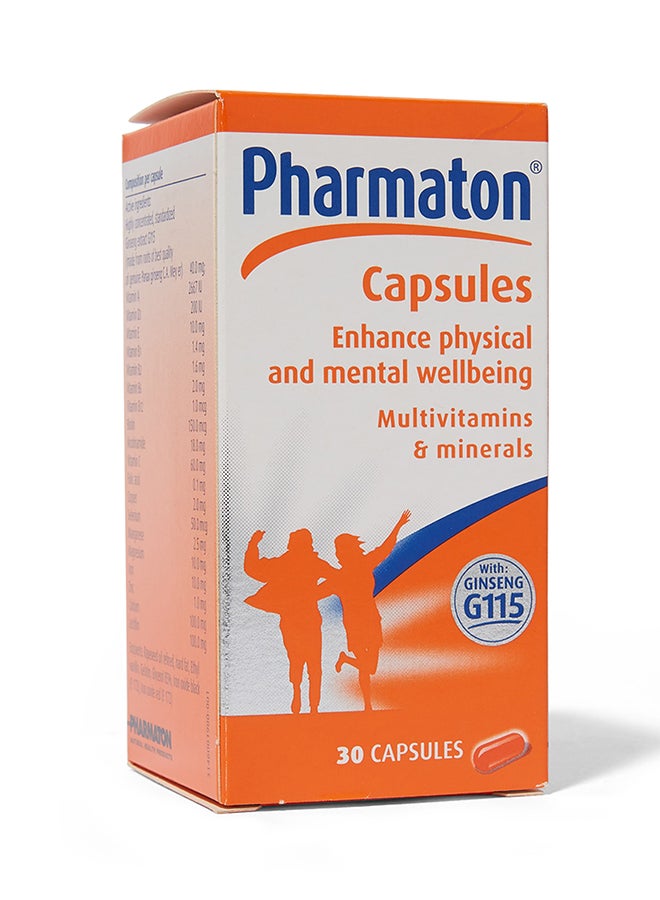 Pharmaton - Multivitamin Capsules - 30 Tablets - Image 1
