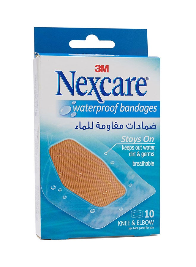 Nexcare 10-Piece Waterproof Bandages 