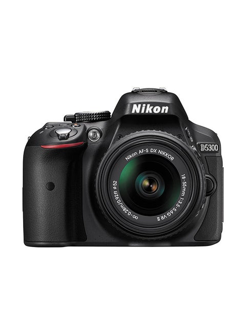 D5300 DSLR With AF-S DX NIKKOR 18-55mm f/3.5-5.6G VR II Lens 24.2MP ,Vari-angle LCD Screen, Built-in Wi-Fi And GPS