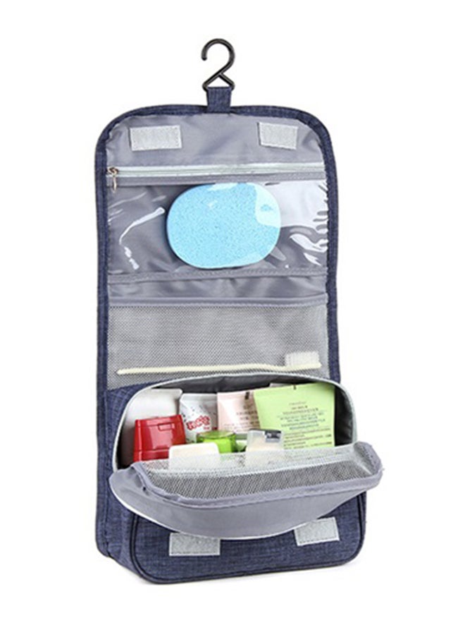 حقيبة أدوات زينة محمولة قابلة للطي مضادة للماء ومزودة بخطاف أزرق - Image 2