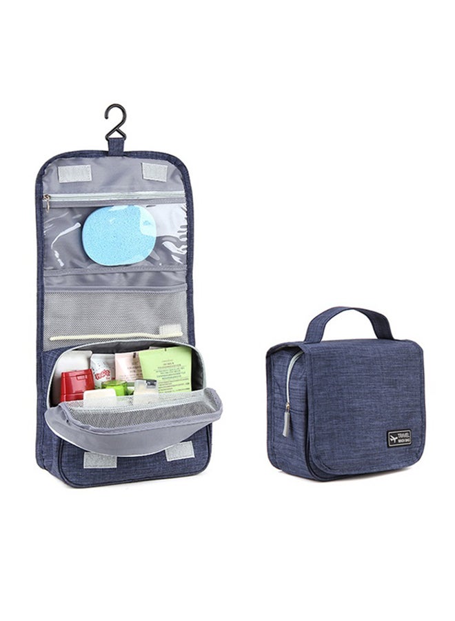 حقيبة أدوات زينة محمولة قابلة للطي مضادة للماء ومزودة بخطاف أزرق - Image 4