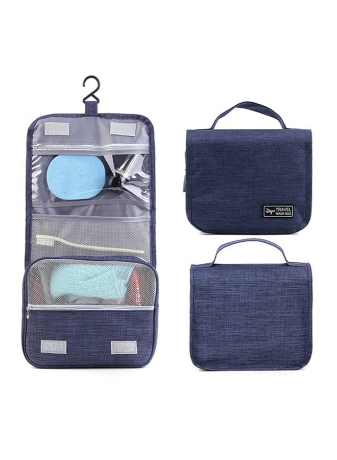 حقيبة أدوات زينة محمولة قابلة للطي مضادة للماء ومزودة بخطاف أزرق - Image 5