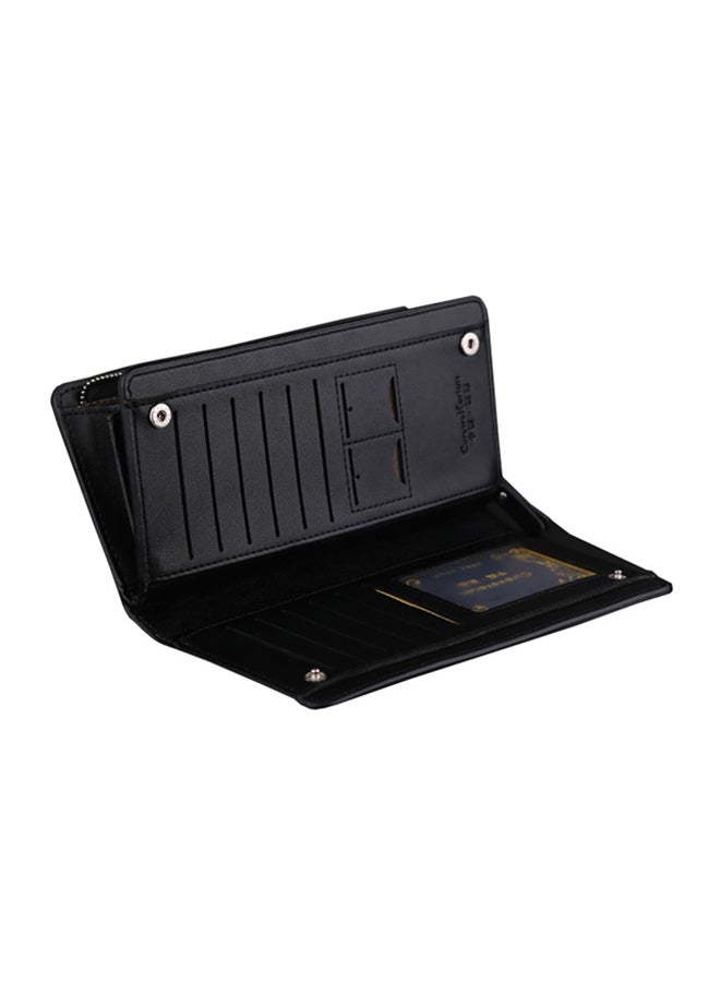 Curewe Kerien Business Wallet With Zip Coin Pocket And Id Window Black - Image 2