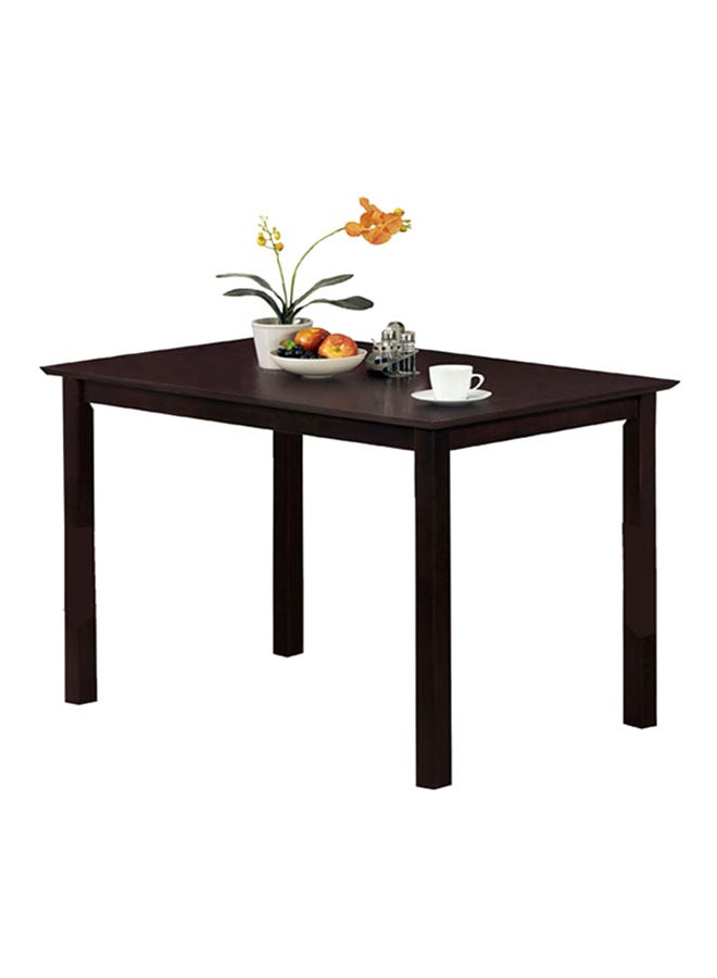 5-Piece Pali Dining Table And Chair Set Dark Brown