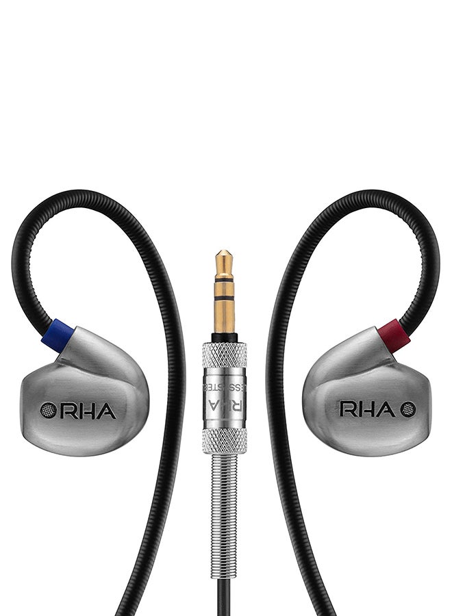 RHA DualCoil In-Ear Headphones Black/Grey/White - Image 2