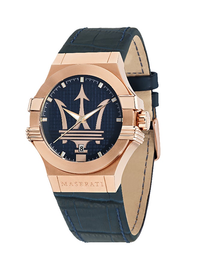 Maserati Men's Leather Analog Watch R8851108027  - Image 1