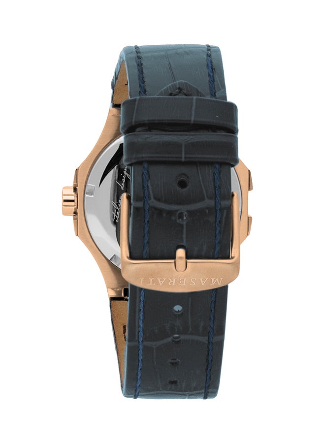 Maserati Men's Leather Analog Watch R8851108027  - Image 2