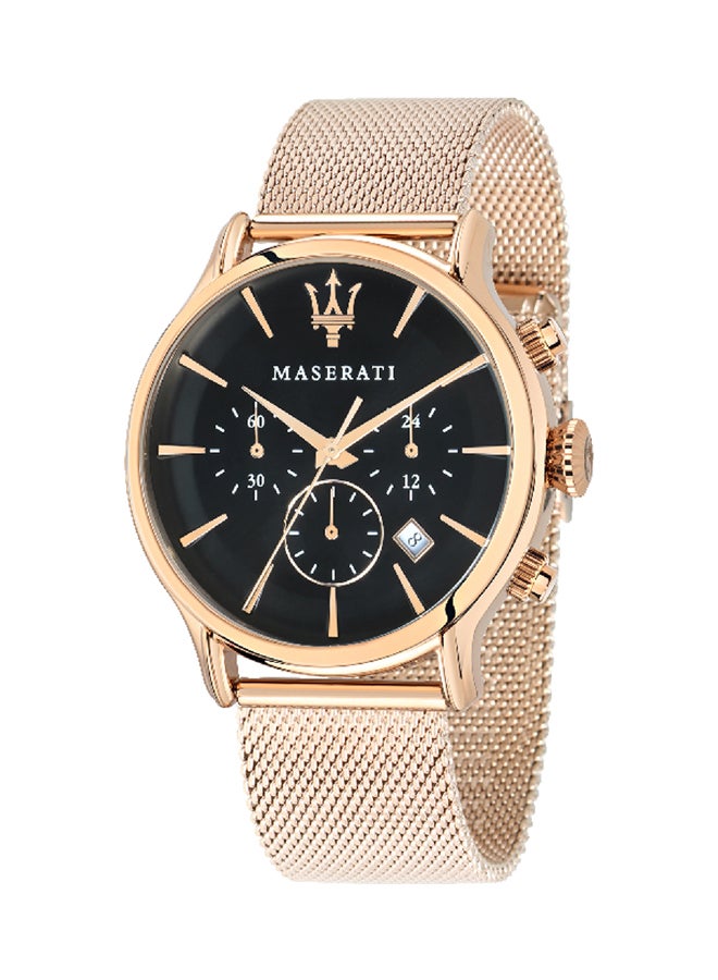 ساعة يد بعقارب وسوارٍ من الستانلس ستيل طراز R8873618005 للرجال