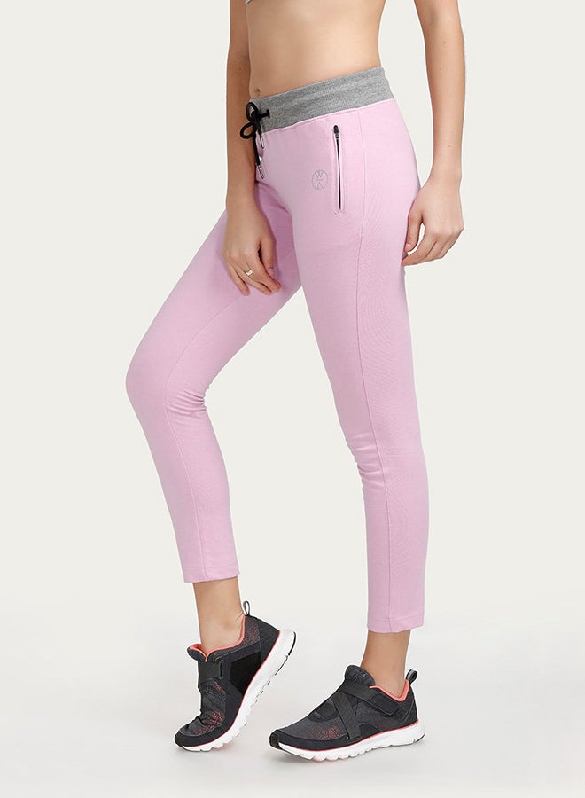zivame - Wide Waistband Trackpant Pink - Image 1