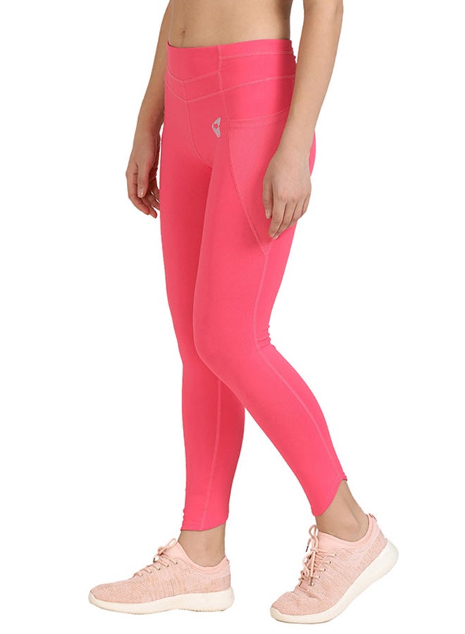 zivame - B-Yond Training Skin Fit Tights Pink - Image 1