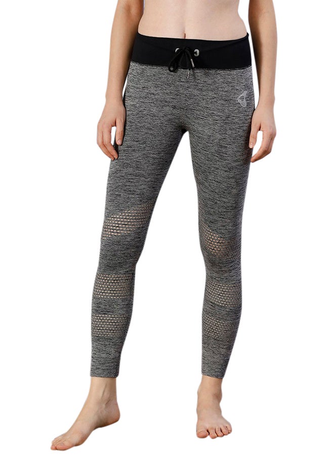 zivame - Skin Fit Tights Grey Melange - Image 1