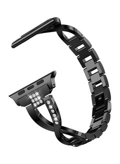 Replacement Bling Strap X-Link For Apple Watch Nike+/Series 1/2/3/Sport 38mm Black