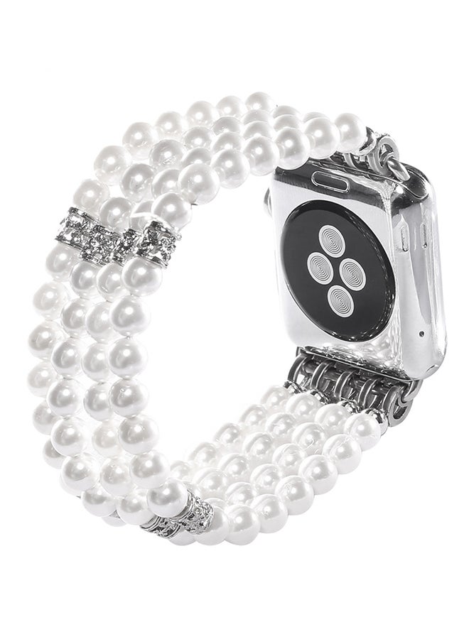 ISank Replacement Strap For Apple Watch Series 1/2/3 38mm White - Image 3
