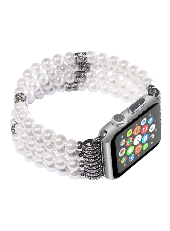 ISank Replacement Strap For Apple Watch Series 1/2/3 38mm White - Image 4