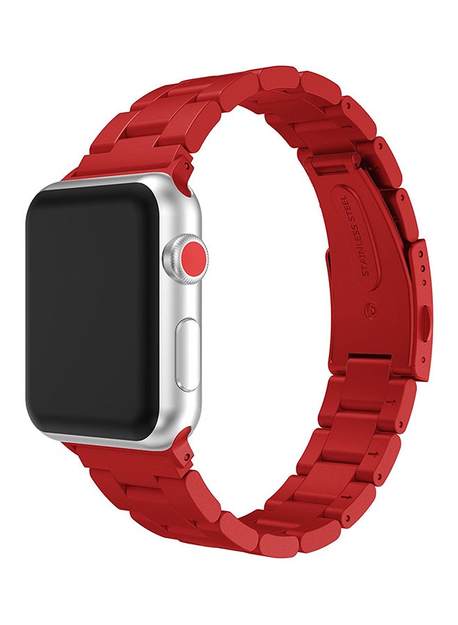 ISank Replacement Band For Apple Watch Series 1/2/3 38mm Red - Image 4