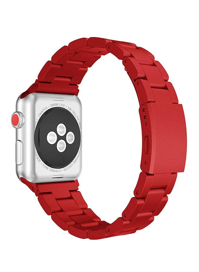 ISank Replacement Band For Apple Watch Series 1/2/3 38mm Red - Image 3