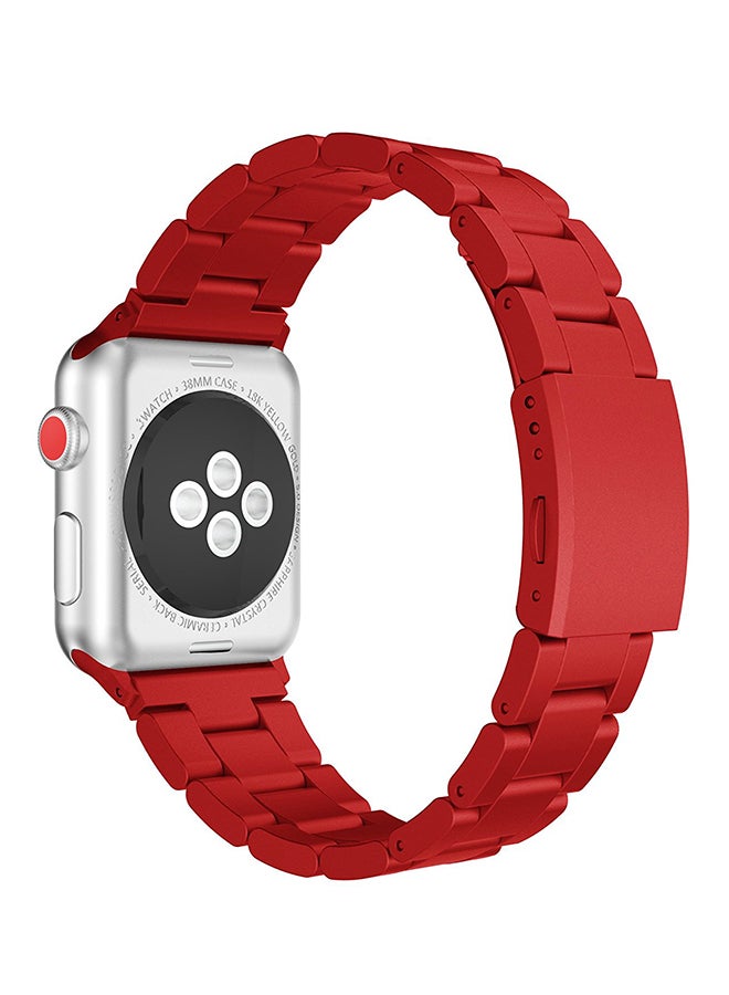 ISank Replacement Band For Apple Watch Series 1/2/3 42mm Red - Image 3