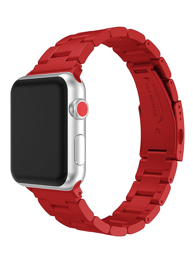 ISank Replacement Band For Apple Watch Series 1/2/3 42mm Red - Image 4