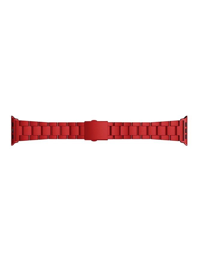 ISank Replacement Band For Apple Watch Series 1/2/3 42mm Red - Image 2
