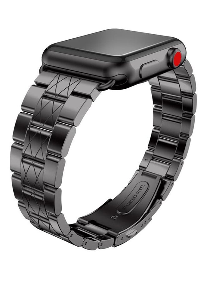 ISank Replacement Link Bracelet For Apple Watch Series 3/2/1 38mm Black - Image 4