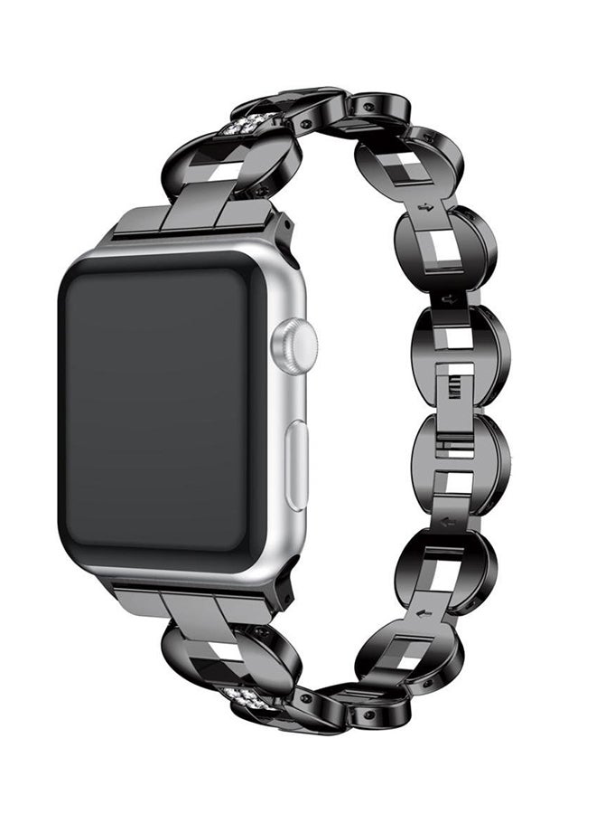 ISank - Replacement Watch Band For Apple Watch Series 3/2/1 Black - Image 1