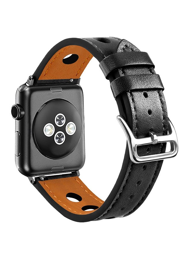 ISank Replacement Wrist Band For Apple Watch Series 3 Black  - Image 2