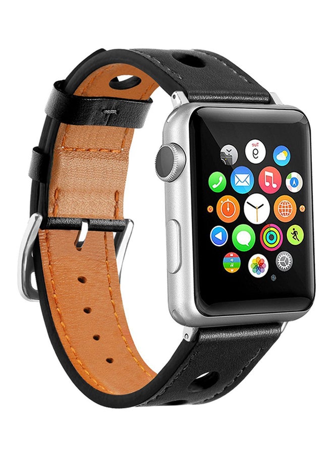 ISank Replacement Wrist Band For Apple Watch Series 3 Black  - Image 3