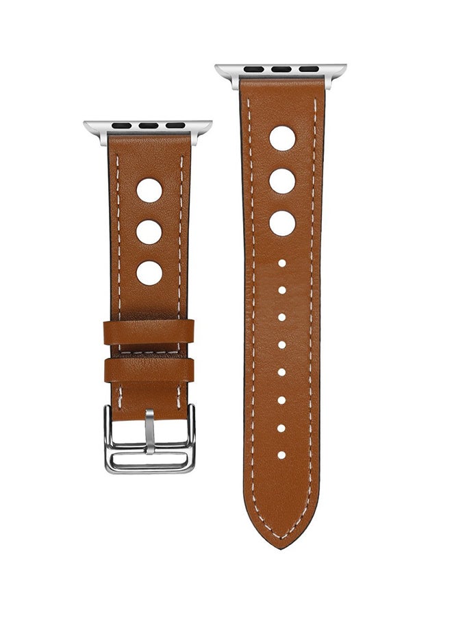 ISank Replacement Watch Band For Apple Watch Series 3/2/1 Brown - Image 1