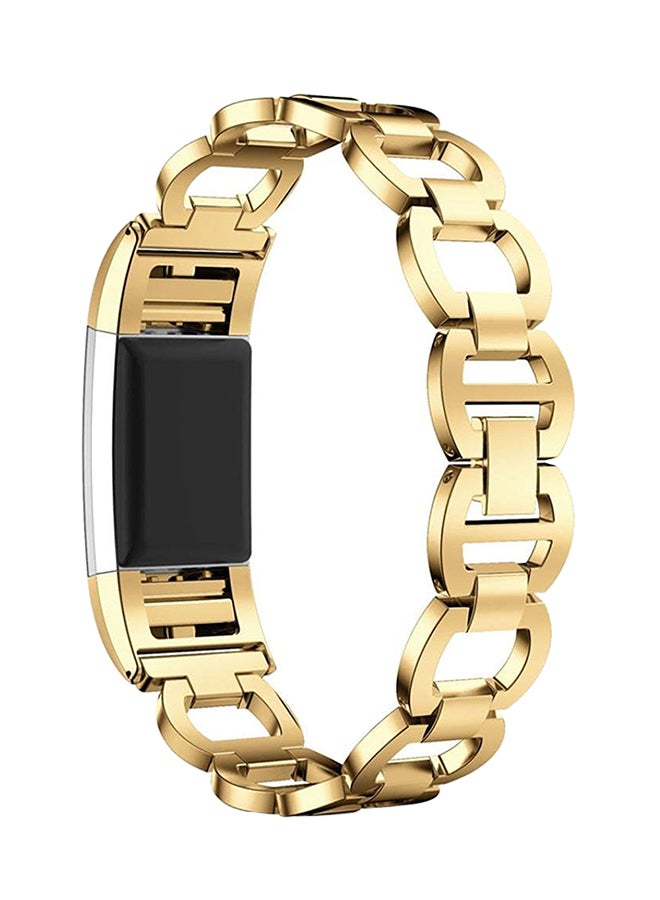 ISank Replacement Watch Bracelet For Fitbit Charge 2 Gold - Image 2