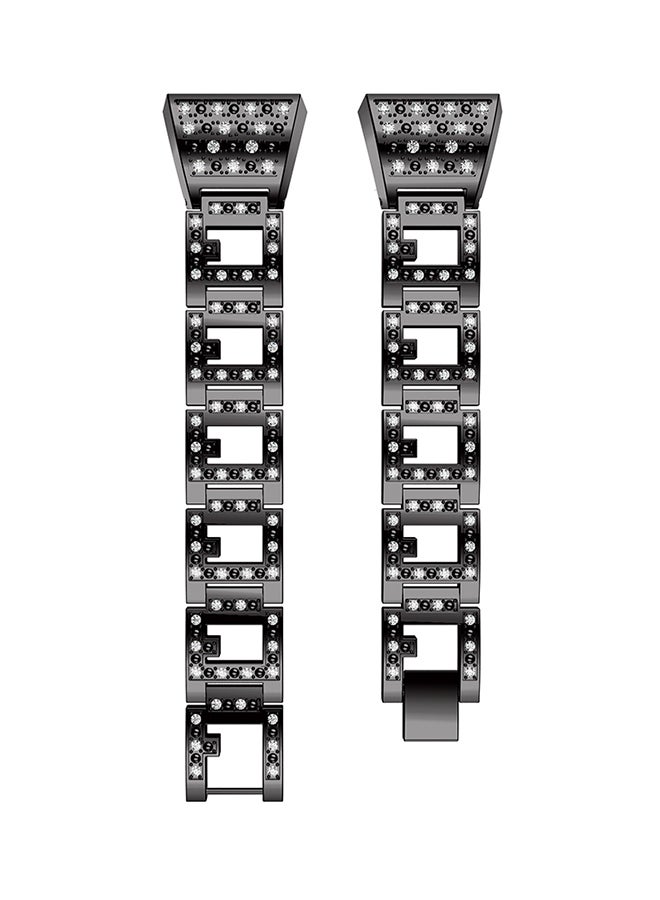 ISank Replacement Watch Bracelet For Fitbit Charge 2 Black - Image 2