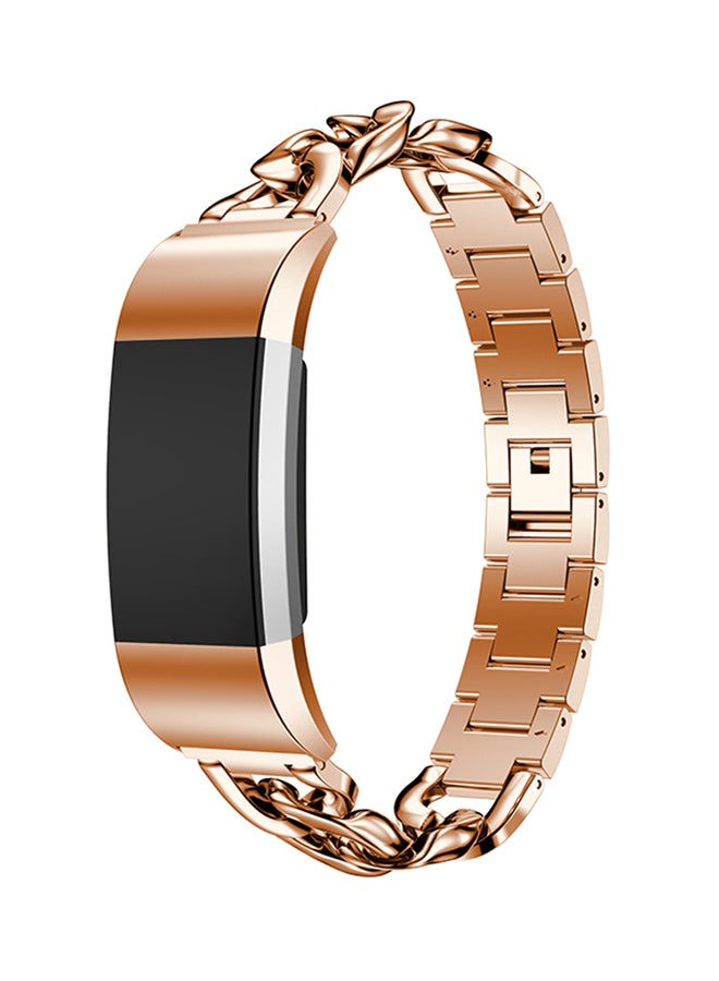 آيسانك سوار قابل للاستبدال لساعة الشحن فيتبيت 2 ذهبي وردي - Image 4