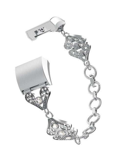 Replacement Watch Bracelet For Fitbit Charge 2 Silver