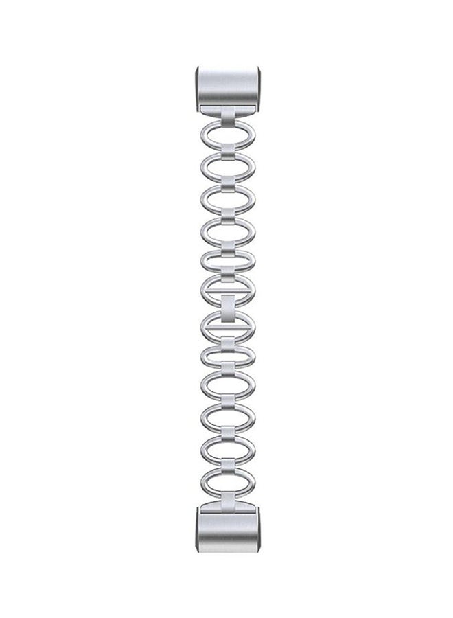 ISank Replacement Watch Band For Fitbit Charge 2 Silver - Image 2