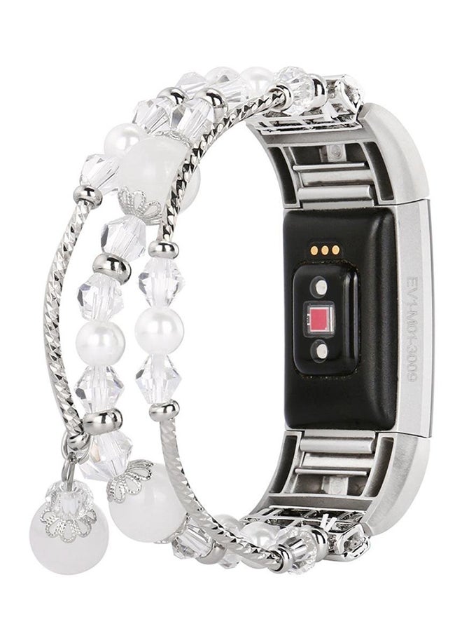 ISank Beaded Replacement Band For Fitbit Charge 2 - Image 3