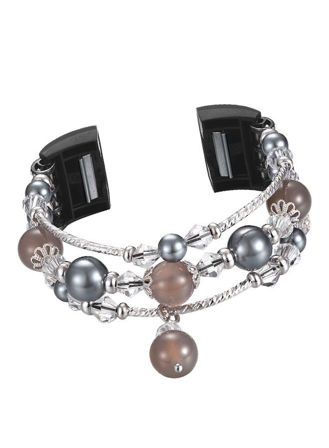 آيسانك سوار بديل بتصميم خرز لساعة فيت بيت تشارج 2 - Image 1