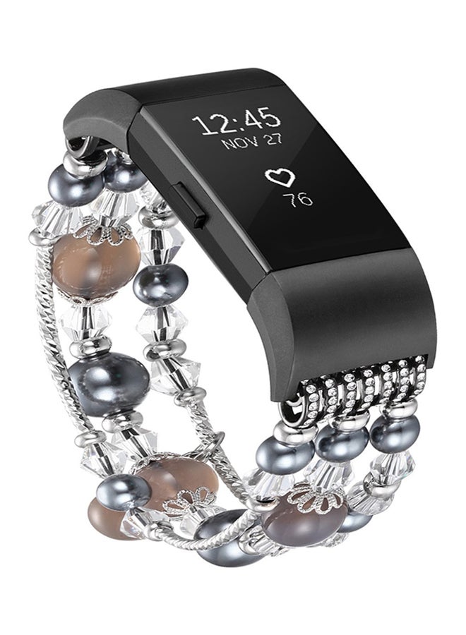 آيسانك سوار بديل بتصميم خرز لساعة فيت بيت تشارج 2 - Image 4