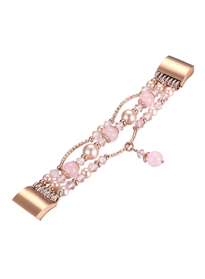 ISank Beaded Replacement Band For Fitbit Charge 2 - Image 2