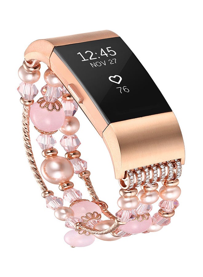 ISank Beaded Replacement Band For Fitbit Charge 2 - Image 4