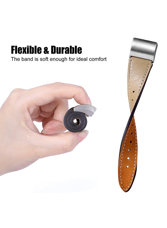 ISank Replacement Band For Fitbit Charge 2 Frosted Brown  - Image 2
