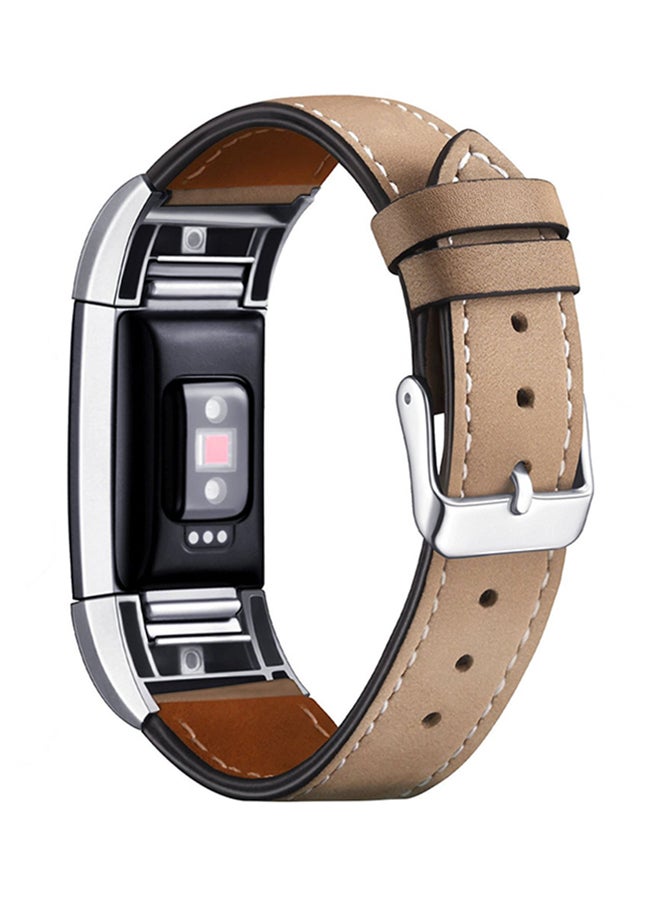 ISank Replacement Band For Fitbit Charge 2 Frosted Brown  - Image 1