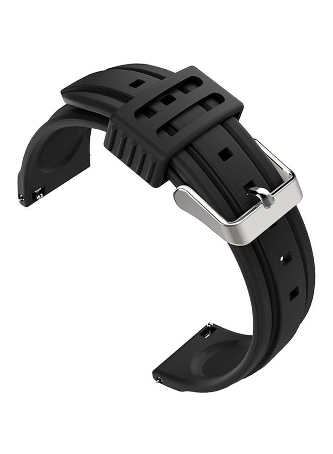 ISank Replacement Watch Band For Samsung Gear S3 Frontier/S3 Classic/Moto 360 2nd Gen 46 mm Black - Image 1