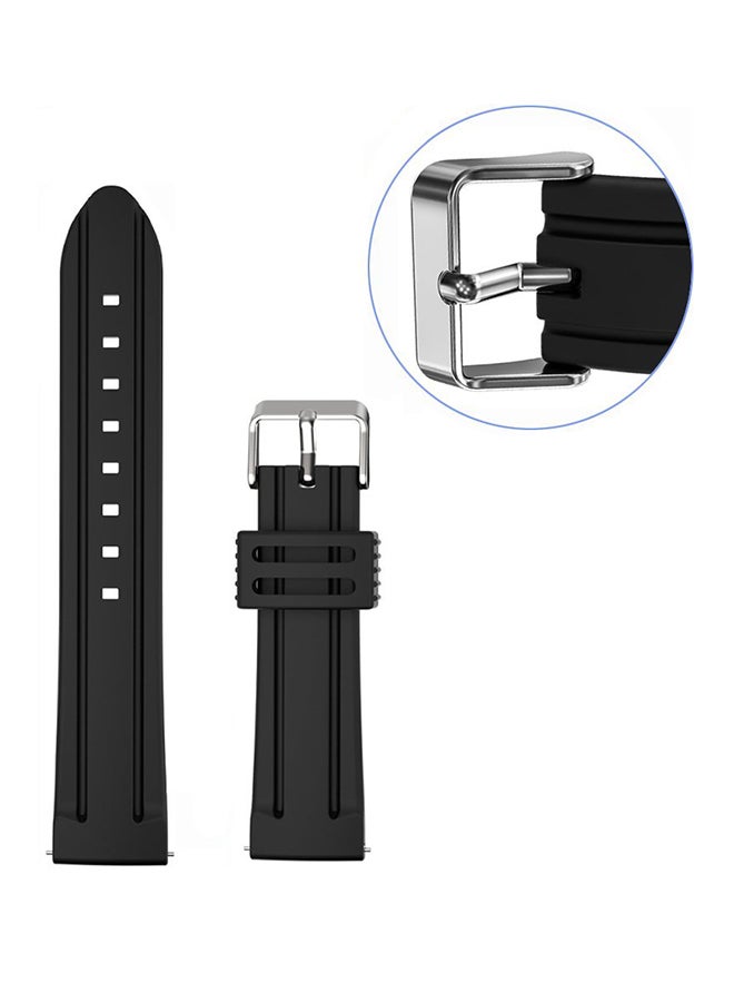 ISank Replacement Watch Band For Samsung Gear S3 Frontier/S3 Classic/Moto 360 2nd Gen 46 mm Black - Image 2