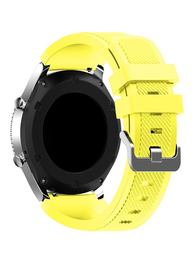 ISank Silicone Replacement Watch Band For Samsung Gear S3 Frontier/Classic Yellow - Image 2
